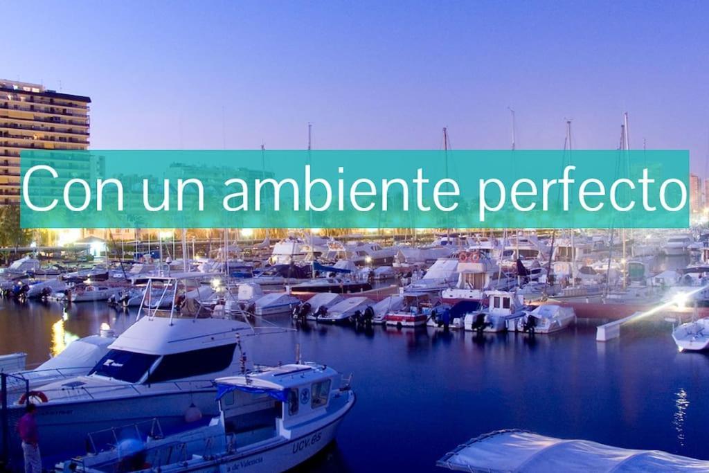 Coqueto Apartamento De Playa Con Piscina Y Terraza Valencia Exterior foto